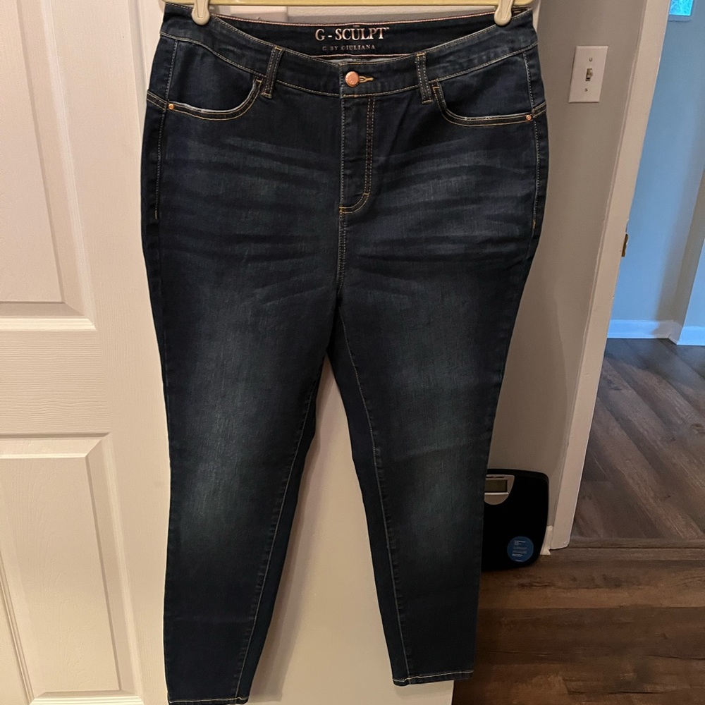 New with tags G by Giuliana G-sculpt jeans. Size 16. Color is Canyon wash